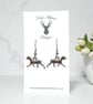 Charm Earrings - Trotting Dalmatian - Image 1