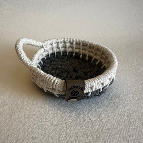 Small hand coiled basket