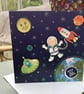 Spaceman adventure birthday card. - Image 4