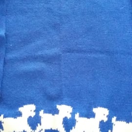 Blue lamb jumper, age 7-8 years. Seconds Sunday