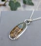 Sterling Silver Owyhee Picture Jasper Statement Gemstone Necklace - JBJ2081