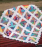 cot quilt    patchwork    '' Rainbow Wishes'' - Image 1