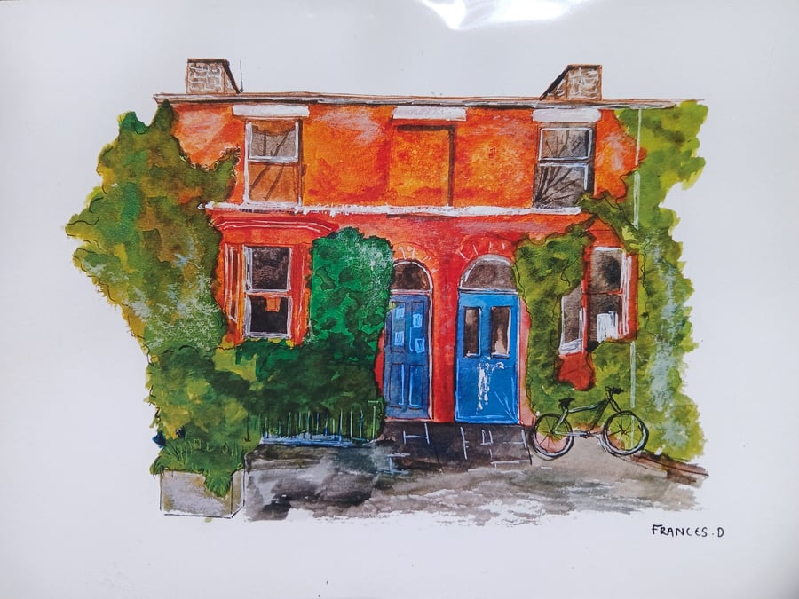 Granby winter gardens watercolour print