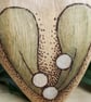 Pyrography wooden mistletoe heart decoration - Image 2