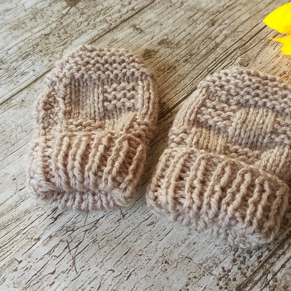 Newborn Baby Knitted, Mittens