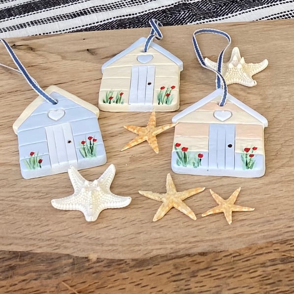 Coastal Drift, Sea Poppies hanging decorations (set of three)