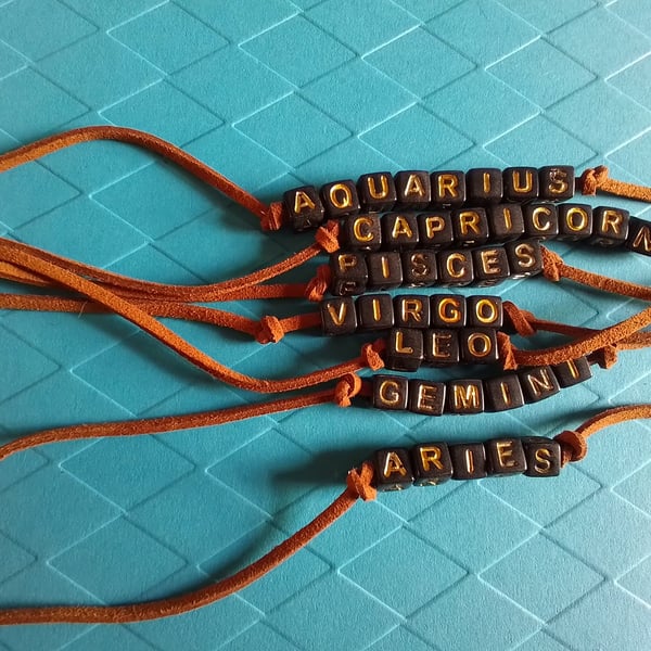 Star sign bracelet. Friendship bracelet.