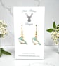 Charm Earrings - Blue Bird