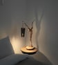 Rustic Handmade Wooden Bedside Table Lamp