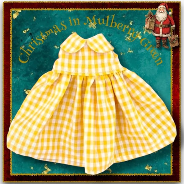 Yellow Checked School Dress