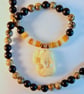 Elephant Pendant, Jasper, Onyx & Shell, Unisex Necklace, Fathers Day, Male Gifts - Image 2