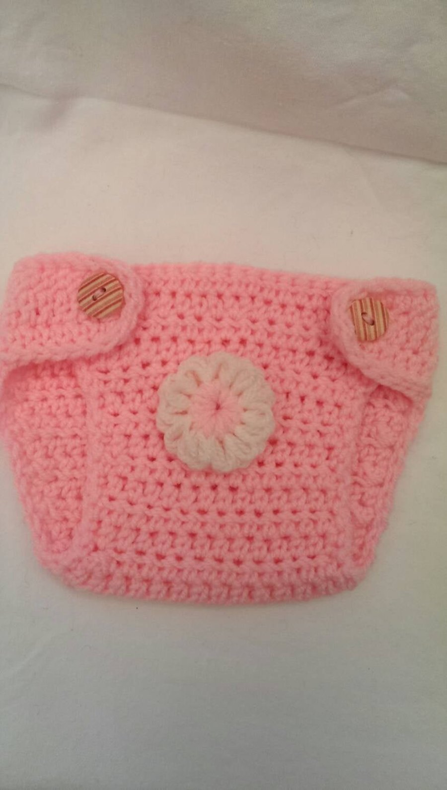 Diaper Cover, Baby Girl Diaper Cover, Baby Pink, Cream, Nappy Cover