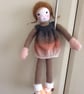 knitted rag doll - saffron - Image 2