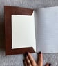 A5: Brown coloured Leatherbound Lined Notebook - FREE SHIPPING - Image 2