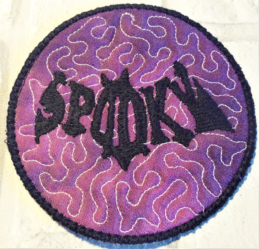 Halloween themed coaster with bat design