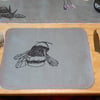 BUMBLE BEE GREY FABRIC PLACEMAT - REVERSIBLE