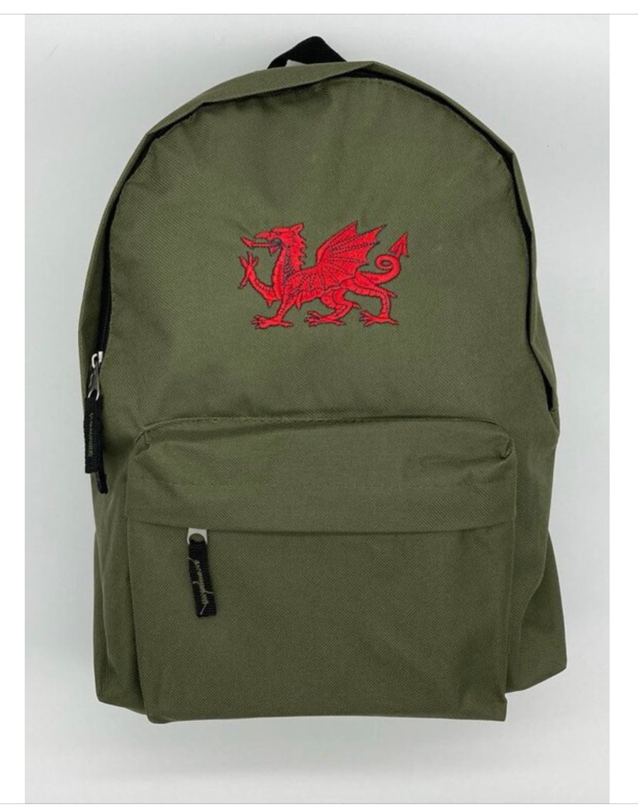 Wales dragon backpack rucksack