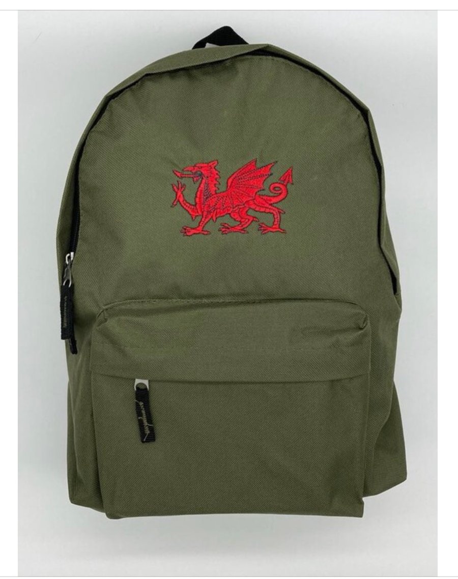 Wales dragon backpack rucksack - Folksy
