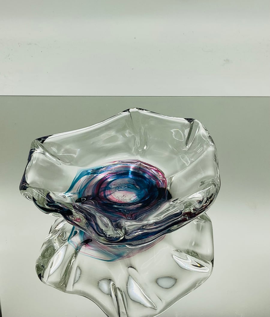 Turquoise Ruby Trinket Dish