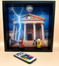 Back to the Future inspired Illuminated picture frame with remote control