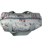 Large wash bag in Liberty cotton, floral toiletries bag with handles and pocket. - Image 2