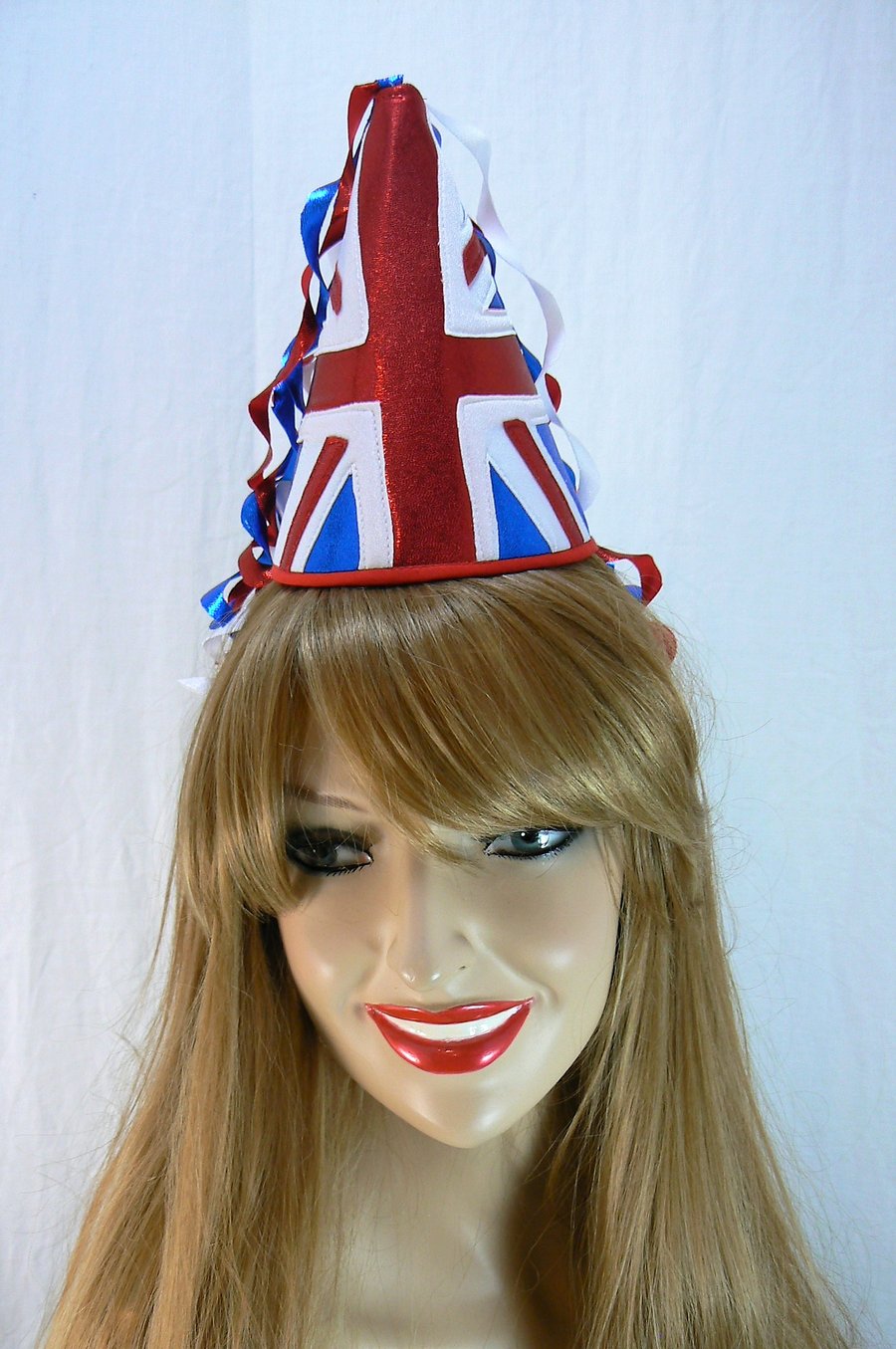 Applique Union Jack cone hat