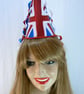 Applique Union Jack cone hat - Image 1