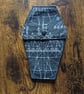 Geometric Occult Coffin Case – Gothic Stationery Pouch & Glasses Holder – Celest