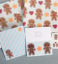 Gift Wrap Set with Tags - Cookie Cute Gingerbread Men - Image 1