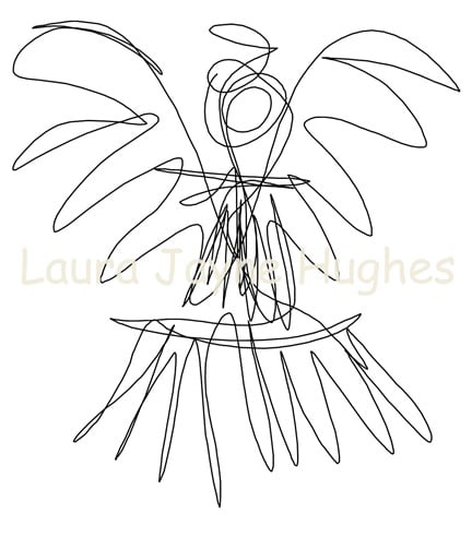 'Her' Scribble Fairies Collection, A5 print