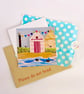 Beach Huts - printed greetings card - Image 4
