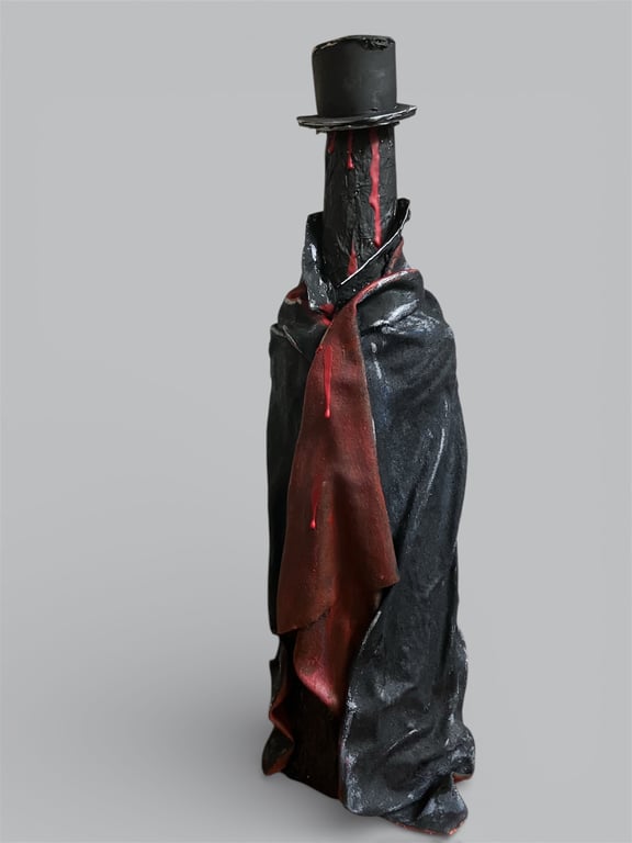 Handmade Gothic Decorative Dark Bottle Art 