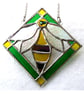 Bee Framed Stained Glass Suncatcher Tile 004 - Image 6