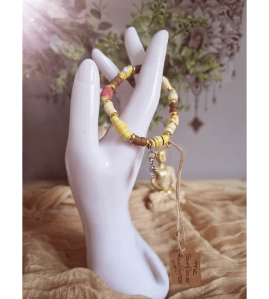 The 'Sunflower Radiance' Bracelet (one of a kind) 