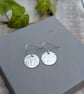 Sterling Silver Heart Pattern Disc Earrings - JBJ1110 - Image 4