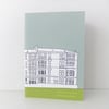 Handmade Glasgow Notebook - in grey - green 