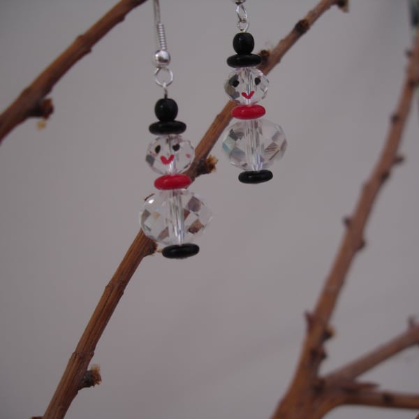 snowmen earrings