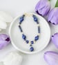 Gold Filled Lapis Lazuli Bracelet 7.5”  - Gift Boxed