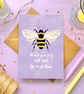 Bumble Bee Mum Birthday Card, Best Mum, Thank You Mum Card, Mother's Day Card. - Image 2