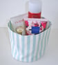 Toilet Roll Holder Loo Storage Basket Bathroom Kitchen Green Stem Leaf Tidy - Image 6