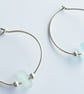 Sterling Silver Seaglass Hoops - Image 2