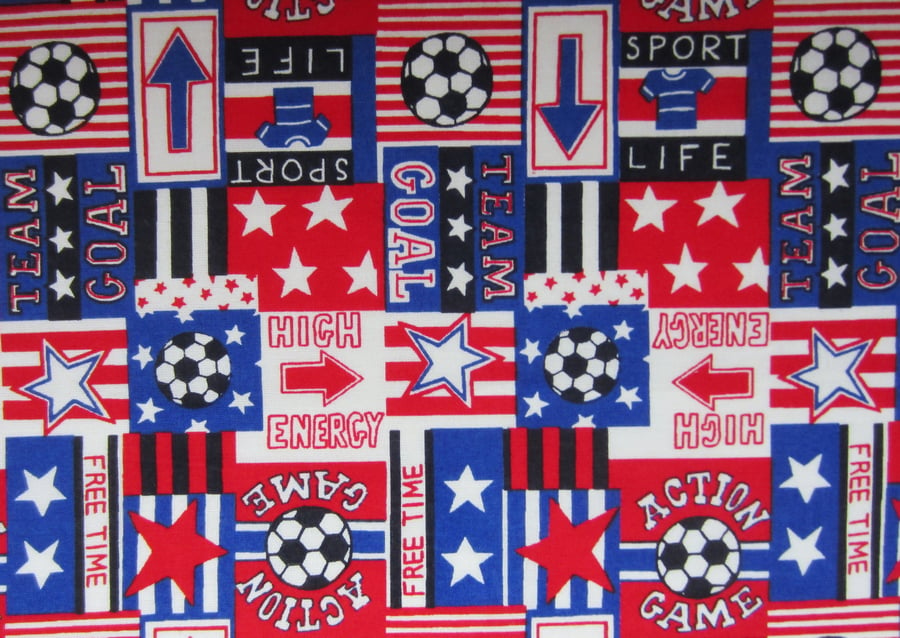  Red White and Blue Sport Fabric Fat Quarter % to Ukraine