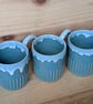 Scandi drippy blue mug - Image 7
