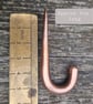 Small Copper Hook Hand Forged Hooks  Blacksmith made  kitchen Bathroom  Pot - Image 3