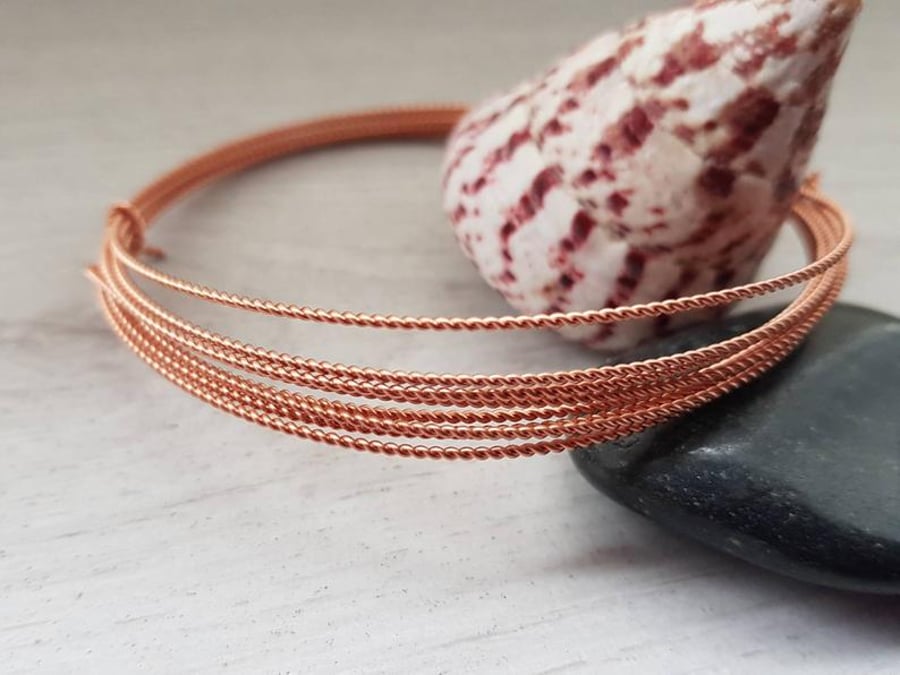 22g Twisted Copper Wire - Bare Dead Soft Wire - 5 Ft Lengths - 1.2mm Wire