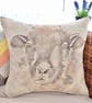 Feature Cushion with Pad: Sheep design 17" (43cm), Handmade Throw Pillow  - Image 5