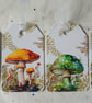 Set of 4 Toadstool Gift Tags