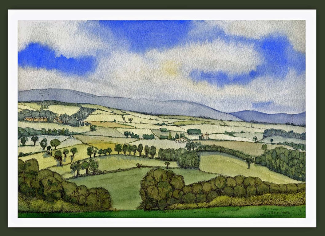 Northumberland Scene near Hexham Original Watercolour