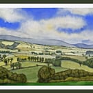 Northumberland Scene near Hexham Original Watercolour