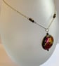 Vintage Flower Bead Necklace. - Image 1